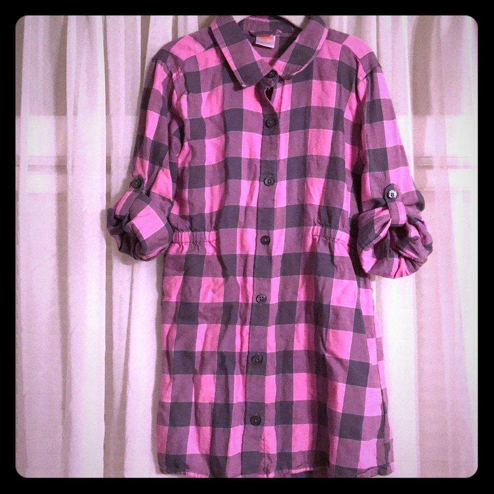 Gymboree size 8 plaid button down shirt